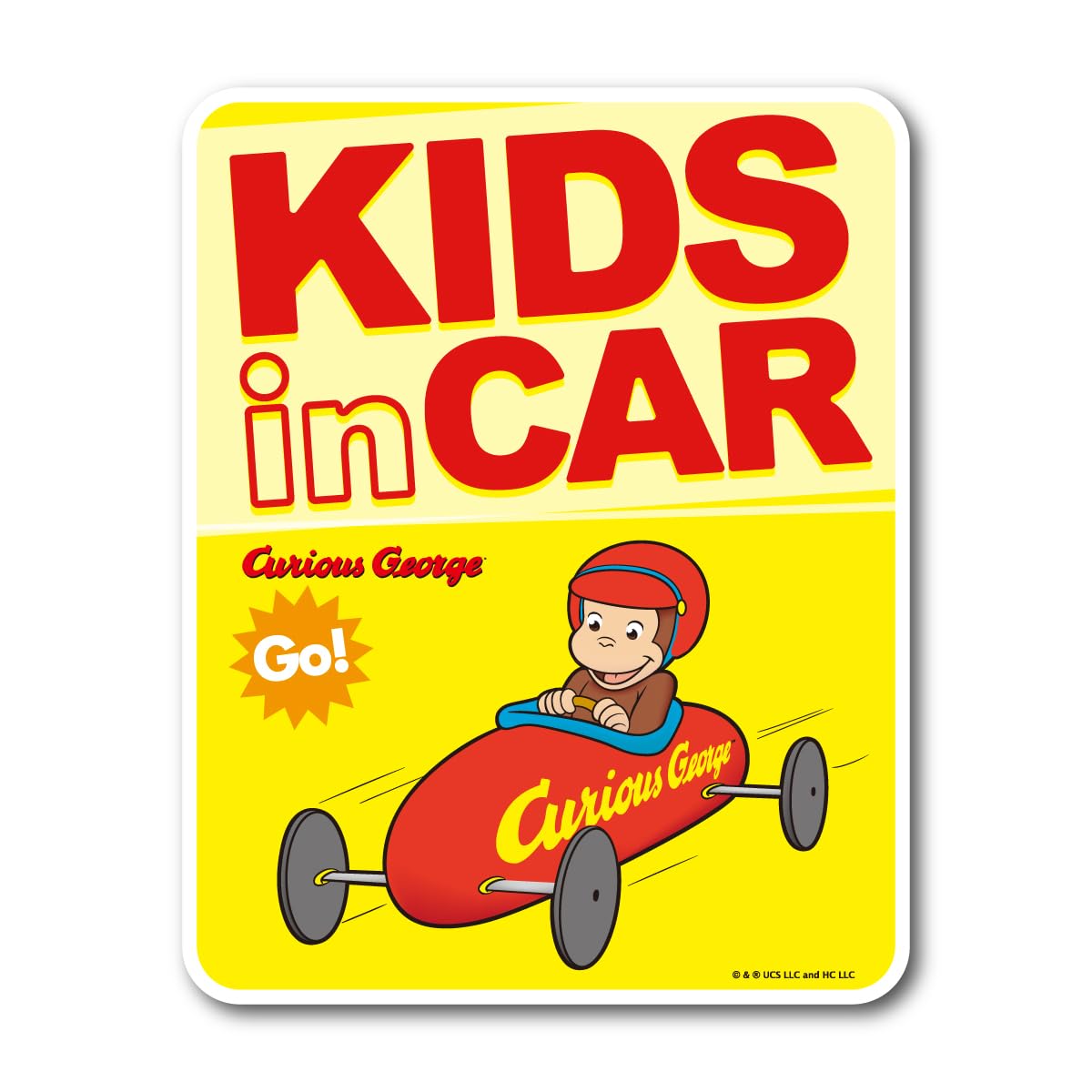 Amazon.co.jp: おさるのジョージ 車用ステッカー アニメ KIDS in CAR